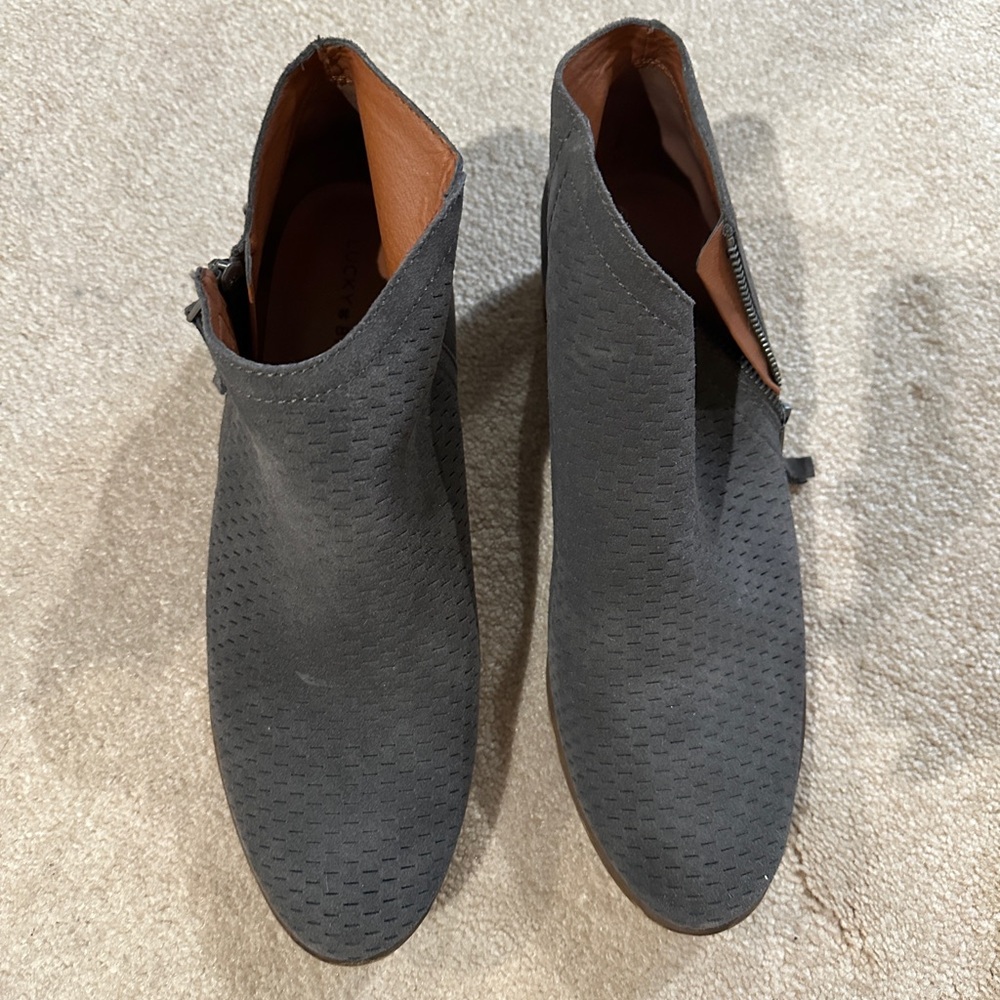 Lucky Brand Charcoal Booties